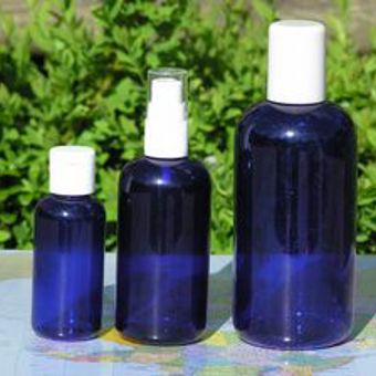 Cobalt Blue Plastic Bottle 100ml