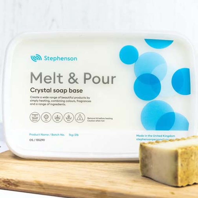Stephenson Melt and Pour Crystal Oatmeal Shea Soap Base